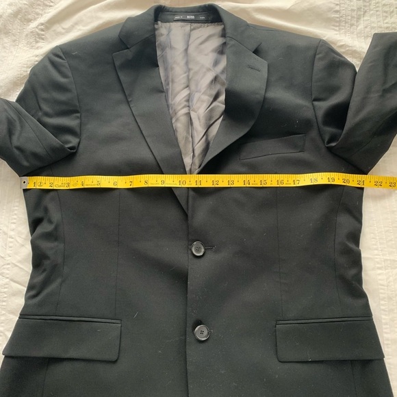 BOSS Hugo Boss Black Virgin Wool Sport Coat Pasolini/Movie US_2 36R Super100 USA - Picture 15 of 16